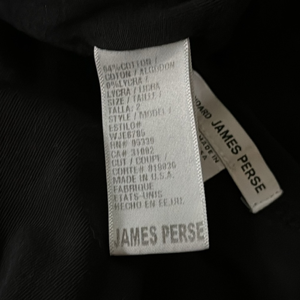 James Perse Black Midi Length Tank Dress - sz 2 - Picture 7 of 8